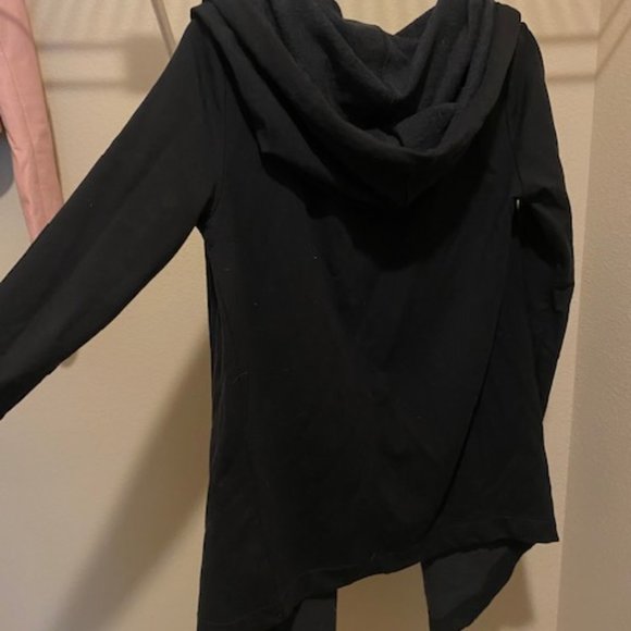 Athleta Sweatshirt Cardigan with Large Hood - Picture 3 of 4